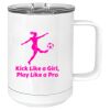 15 oz. White Vacuum Insulated Mug w/Slider Lid Thumbnail