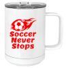 15 oz. White Vacuum Insulated Mug w/Slider Lid Thumbnail