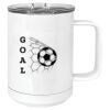 15 oz. White Vacuum Insulated Mug w/Slider Lid Thumbnail