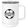 15 oz. White Vacuum Insulated Mug w/Slider Lid Thumbnail