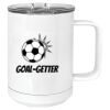 15 oz. White Vacuum Insulated Mug w/Slider Lid Thumbnail