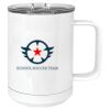 15 oz. White Vacuum Insulated Mug w/Slider Lid Thumbnail