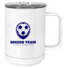 15 oz. White Vacuum Insulated Mug w/Slider Lid Thumbnail