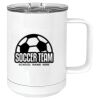 15 oz. White Vacuum Insulated Mug w/Slider Lid Thumbnail