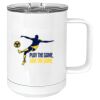 15 oz. White Vacuum Insulated Mug w/Slider Lid Thumbnail