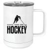15 oz. White Vacuum Insulated Mug w/Slider Lid Thumbnail