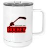 15 oz. White Vacuum Insulated Mug w/Slider Lid Thumbnail
