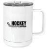 15 oz. White Vacuum Insulated Mug w/Slider Lid Thumbnail