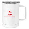 15 oz. White Vacuum Insulated Mug w/Slider Lid Thumbnail