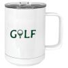 15 oz. White Vacuum Insulated Mug w/Slider Lid Thumbnail