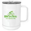 15 oz. White Vacuum Insulated Mug w/Slider Lid Thumbnail