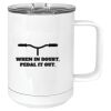15 oz. White Vacuum Insulated Mug w/Slider Lid Thumbnail