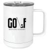15 oz. White Vacuum Insulated Mug w/Slider Lid Thumbnail