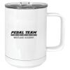 15 oz. White Vacuum Insulated Mug w/Slider Lid Thumbnail