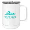 15 oz. White Vacuum Insulated Mug w/Slider Lid Thumbnail