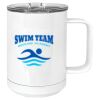 15 oz. White Vacuum Insulated Mug w/Slider Lid Thumbnail