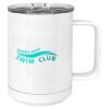15 oz. White Vacuum Insulated Mug w/Slider Lid Thumbnail