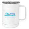15 oz. White Vacuum Insulated Mug w/Slider Lid Thumbnail