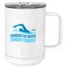 15 oz. White Vacuum Insulated Mug w/Slider Lid Thumbnail