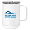 15 oz. White Vacuum Insulated Mug w/Slider Lid Thumbnail
