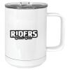 15 oz. White Vacuum Insulated Mug w/Slider Lid Thumbnail