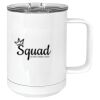 15 oz. White Vacuum Insulated Mug w/Slider Lid Thumbnail