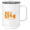 15 oz. White Vacuum Insulated Mug w/Slider Lid Thumbnail