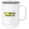 15 oz. White Vacuum Insulated Mug w/Slider Lid Thumbnail