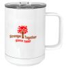 15 oz. White Vacuum Insulated Mug w/Slider Lid Thumbnail