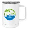 15 oz. White Vacuum Insulated Mug w/Slider Lid Thumbnail