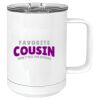 15 oz. White Vacuum Insulated Mug w/Slider Lid Thumbnail