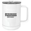 15 oz. White Vacuum Insulated Mug w/Slider Lid Thumbnail