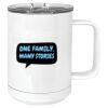 15 oz. White Vacuum Insulated Mug w/Slider Lid Thumbnail