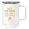 15 oz. White Vacuum Insulated Mug w/Slider Lid Thumbnail