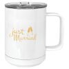 15 oz. White Vacuum Insulated Mug w/Slider Lid Thumbnail