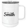 15 oz. White Vacuum Insulated Mug w/Slider Lid Thumbnail