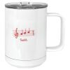 15 oz. White Vacuum Insulated Mug w/Slider Lid Thumbnail