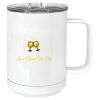 15 oz. White Vacuum Insulated Mug w/Slider Lid Thumbnail