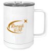 15 oz. White Vacuum Insulated Mug w/Slider Lid Thumbnail