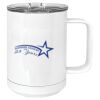 15 oz. White Vacuum Insulated Mug w/Slider Lid Thumbnail
