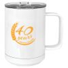 15 oz. White Vacuum Insulated Mug w/Slider Lid Thumbnail
