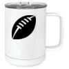 15 oz. White Vacuum Insulated Mug w/Slider Lid Thumbnail