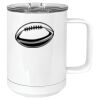 15 oz. White Vacuum Insulated Mug w/Slider Lid Thumbnail