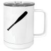 15 oz. White Vacuum Insulated Mug w/Slider Lid Thumbnail