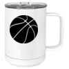 15 oz. White Vacuum Insulated Mug w/Slider Lid Thumbnail