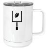 15 oz. White Vacuum Insulated Mug w/Slider Lid Thumbnail