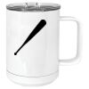 15 oz. White Vacuum Insulated Mug w/Slider Lid Thumbnail