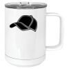 15 oz. White Vacuum Insulated Mug w/Slider Lid Thumbnail