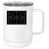 15 oz. White Vacuum Insulated Mug w/Slider Lid Thumbnail