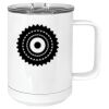 15 oz. White Vacuum Insulated Mug w/Slider Lid Thumbnail
